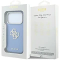 Etui Guess Smooth & Big Strass Logo na iPhone 18 Pro / 17 Pro - niebieskie