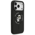 Etui Karl Lagerfeld Silicone Karl&Choupette Ring MagSafe na iPhone 18 Pro Max / iPhone 17 Pro Max - czarne