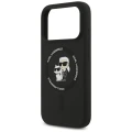 Etui Karl Lagerfeld Silicone Karl&Choupette Ring MagSafe na iPhone 18 Pro Max / iPhone 17 Pro Max - czarne