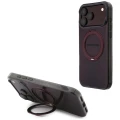 Etui Mercedes AMG IML Double Layer Urban Line with Ring Stand MagSafe na iPhone 18 Pro Max / 17 Pro Max - burgundowe