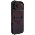 Etui Mercedes AMG IML Double Layer Urban Line with Ring Stand MagSafe na iPhone 18 Pro Max / 17 Pro Max - burgundowe