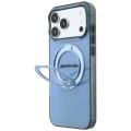 Etui Mercedes AMG IML Double Layer Urban Line with Ring Stand MagSafe na iPhone 18 Pro Max / 17 Pro Max - niebieskie