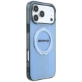 Etui Mercedes AMG IML Double Layer Urban Line with Ring Stand MagSafe na iPhone 18 Pro Max / 17 Pro Max - niebieskie