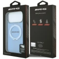 Etui Mercedes AMG IML Double Layer Urban Line with Ring Stand MagSafe na iPhone 18 Pro Max / 17 Pro Max - niebieskie