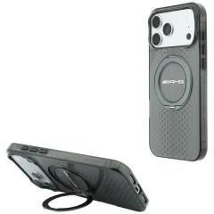 Etui Mercedes AMG IML Double Layer Urban Line with Ring Stand MagSafe na iPhone 18 Pro Max / 17 Pro Max - szare