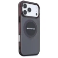 Etui Mercedes AMG IML Transparent Bicolor Block MagSafe na iPhone 18 Pro Max / 17 Pro Max - czarno-burgundowe