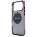 Etui Mercedes AMG IML Transparent Bicolor Block MagSafe na iPhone 18 Pro Max / 17 Pro Max - czarno-burgundowe