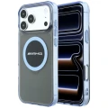 Etui Mercedes AMG IML Transparent Bicolor Block MagSafe na iPhone 18 Pro Max / 17 Pro Max - czarno-niebieskie