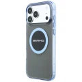 Etui Mercedes AMG IML Transparent Bicolor Block MagSafe na iPhone 18 Pro Max / 17 Pro Max - czarno-niebieskie
