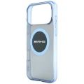 Etui Mercedes AMG IML Transparent Bicolor Block MagSafe na iPhone 18 Pro Max / 17 Pro Max - czarno-niebieskie