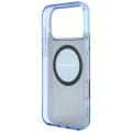 Etui Mercedes AMG IML Transparent Bicolor Block MagSafe na iPhone 18 Pro Max / 17 Pro Max - czarno-niebieskie
