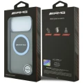Etui Mercedes AMG IML Transparent Bicolor Block MagSafe na iPhone 18 Pro Max / 17 Pro Max - czarno-niebieskie