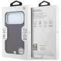 Etui BMW Sign Deboss Quilted Metal Logo MagSafe na iPhone 18 Pro Max / 17 Pro Max - bordowe