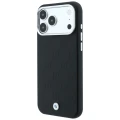 Etui BMW Sign Deboss Quilted Metal Logo MagSafe na iPhone 18 Pro Max / 17 Pro Max - czarne