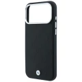 Etui BMW Sign Deboss Quilted Metal Logo MagSafe na iPhone 18 Pro Max / 17 Pro Max - czarne