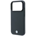 Etui BMW Sign Kevlar Metal Logo MagSafe na iPhone 18 Pro Max / 17 Pro Max - ciemnoszare