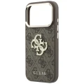 Etui Guess 4G & Big Strass Logo na iPhone 18 Pro / 17 Pro - brązowe
