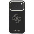 Etui Guess Grained & Big Resin Logo na iPhone 18 Pro / 17 Pro - czarne
