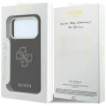 Etui Guess Grained & Big Resin Logo na iPhone 18 Pro / 17 Pro - czarne