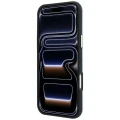 Etui Guess Grained Round Strass Logo MagSafe na iPhone 18 Pro / 17 Pro - niebieskie