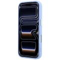 Etui Guess Grained Triangle Logo MagSafe na iPhone 18 Pro / 17 Pro - niebieskie