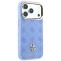 Etui Guess Peony 4G Small Logo MagSafe na iPhone 18 Pro / 17 Pro - jasnoniebieskie