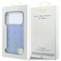 Etui Guess Peony 4G Small Logo MagSafe na iPhone 18 Pro / 17 Pro - jasnoniebieskie