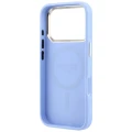 Etui Guess Saffiano Small 4G & Classic Logo MagSafe na iPhone 18 Pro / 17 Pro - jasnoniebieskie