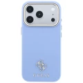 Etui Guess Saffiano Small 4G & Classic Logo MagSafe na iPhone 18 Pro Max / 17 Pro Max - jasnoniebieskie