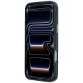Etui Karl Lagerfeld IML Big Signature Resin Metal Frame na iPhone 18 Pro / 17 Pro - czarne