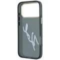 Etui Karl Lagerfeld IML Big Signature Resin Metal Frame na iPhone 18 Pro Max / 17 Pro Max - czarne