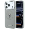 Etui Karl Lagerfeld Point & Choupette Sketch MagSafe na iPhone 18 Pro / 17 Pro - szare