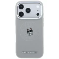 Etui Karl Lagerfeld Point & Choupette Sketch MagSafe na iPhone 18 Pro / 17 Pro - szare