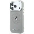 Etui Karl Lagerfeld Point & Choupette Sketch MagSafe na iPhone 18 Pro Max / 17 Pro Max - szare