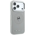 Etui Karl Lagerfeld Point & Choupette Sketch MagSafe na iPhone 18 Pro Max / 17 Pro Max - szare