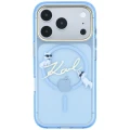 Etui Karl Lagerfeld Script Logo MagSafe na iPhone 18 Pro / 17 Pro - jasnoniebieskie