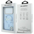 Etui Karl Lagerfeld Script Logo MagSafe na iPhone 18 Pro / 17 Pro - jasnoniebieskie