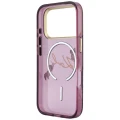 Etui Karl Lagerfeld Script Logo MagSafe na iPhone 18 Pro Max / 17 Pro Max - burgundowe