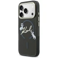 Etui Karl Lagerfeld Script Logo MagSafe na iPhone 18 Pro Max / 17 Pro Max - czarne