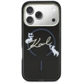 Etui Karl Lagerfeld Script Logo MagSafe na iPhone 18 Pro Max / 17 Pro Max - czarne