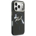 Etui Karl Lagerfeld Script Logo MagSafe na iPhone 18 Pro Max / 17 Pro Max - czarne