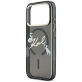 Etui Karl Lagerfeld Script Logo MagSafe na iPhone 18 Pro Max / 17 Pro Max - czarne
