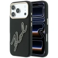 Etui Karl Lagerfeld Smooth Big Resin Signature Logo na iPhone 18 Pro / 17 Pro - czarne
