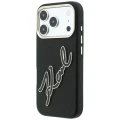 Etui Karl Lagerfeld Smooth Big Resin Signature Logo na iPhone 18 Pro / 17 Pro - czarne