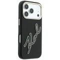 Etui Karl Lagerfeld Smooth Big Resin Signature Logo na iPhone 18 Pro / 17 Pro - czarne