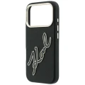 Etui Karl Lagerfeld Smooth Big Resin Signature Logo na iPhone 18 Pro / 17 Pro - czarne