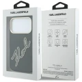 Etui Karl Lagerfeld Smooth Big Resin Signature Logo na iPhone 18 Pro / 17 Pro - czarne