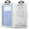 Etui Karl Lagerfeld Smooth Big Resin Signature Logo na iPhone 18 Pro / 17 Pro - niebieskie