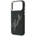 Etui Karl Lagerfeld Smooth Big Resin Signature Logo na iPhone 18 Pro Max / 17 Pro Max - czarne