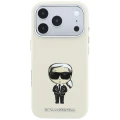 Etui Karl Lagerfeld Smooth Ikonik Sketch MagSafe na iPhone 18 Pro Max / 17 Pro Max - beżowe
